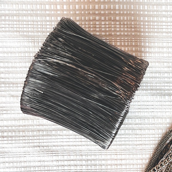 Mixed Metal Chain Layered Necklace & Cuff Set Apocalyptic Dystopian Grunge - Picture 7 of 16